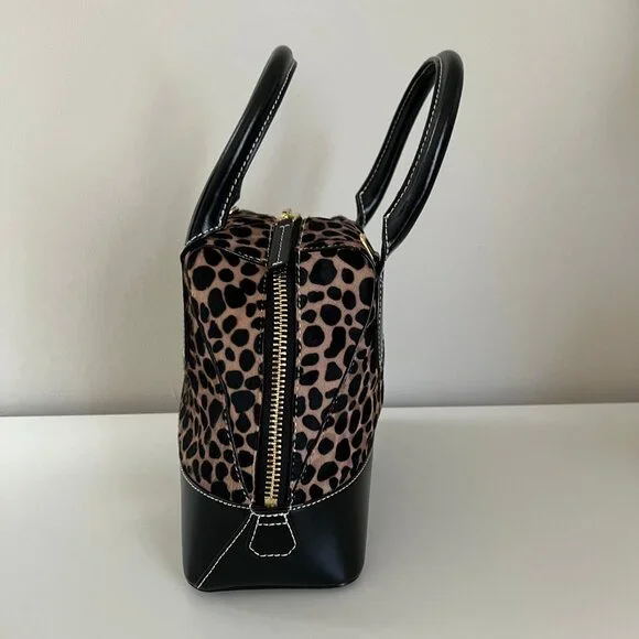 NWOT Frances Valentine Kate Spade Small Abbey Leopard Print Calf Hair Tote $498